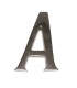 LETRA  NIQUEL MATE 10 CM LETRA A  EHL