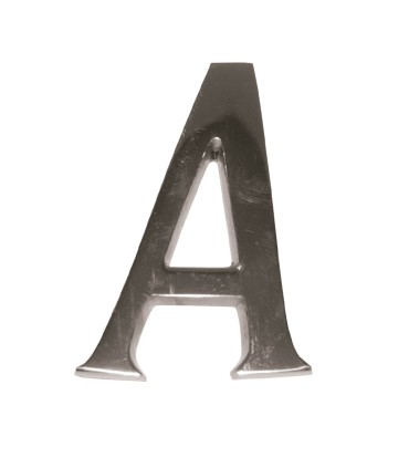 LETRA  NIQUEL MATE 10 CM LETRA A  EHL