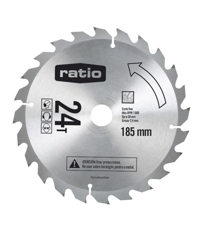 SIERRA CIRCULAR D.185X2,4X30MM.24Z RATIO