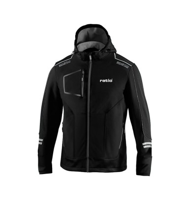 SOFT SHELL GRIS/NEGRO TALLA L