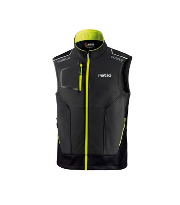 CHALECO GRIS/AMARILLO TALLA S