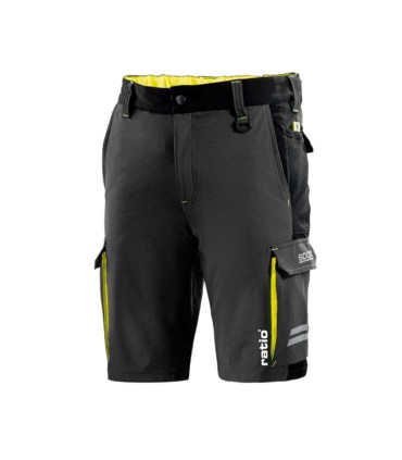 BERMUDA GRIS/AMARILLO TALLA XXXL