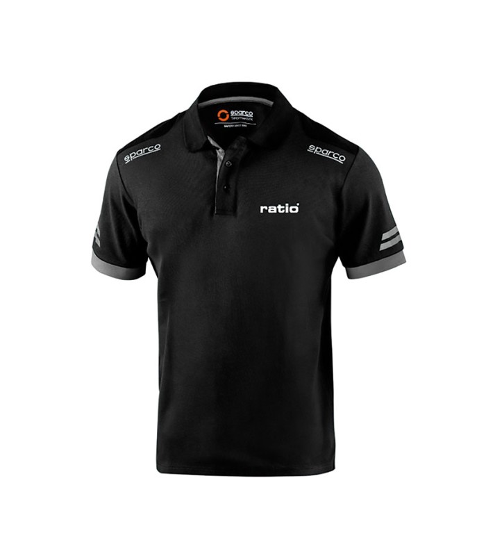 POLO GRIS/NEGRO TALLA M