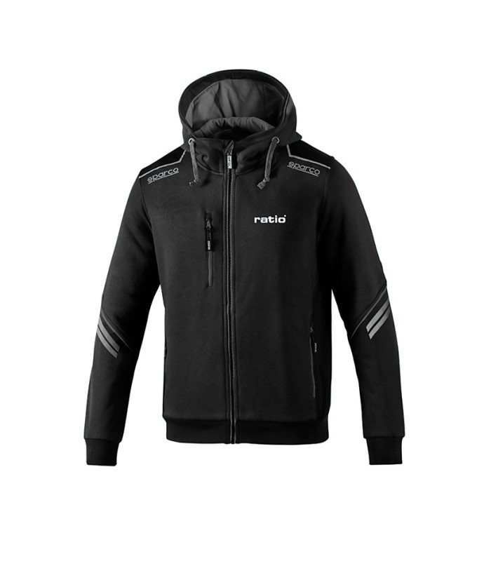 SUDADERA GRIS/NEGRO TALLA XXL