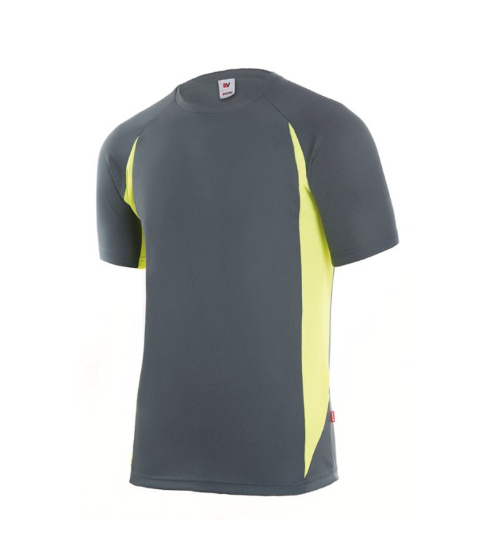 CAMISETA TECNICA RC-1 GRIS/AMARILL. T/L