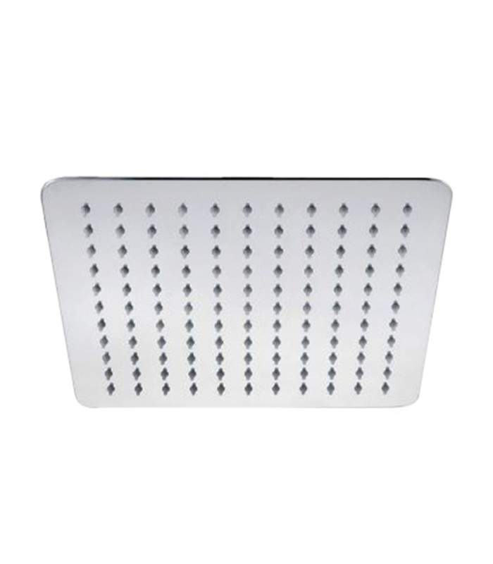 ROCIADOR DUCHA METAL INOX CUAD 25CM CROM