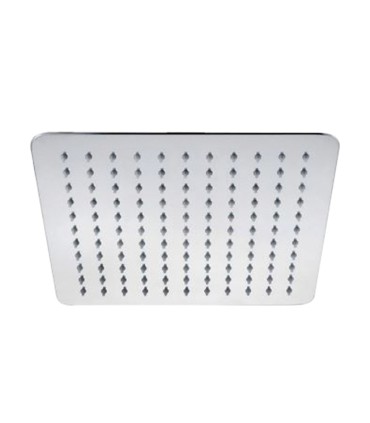 ROCIADOR DUCHA METAL INOX CUAD 25CM CROM
