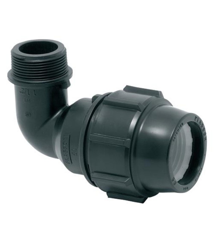 CODO MIXTO R/MACHO PE 32X1" PLASSON 5UDS