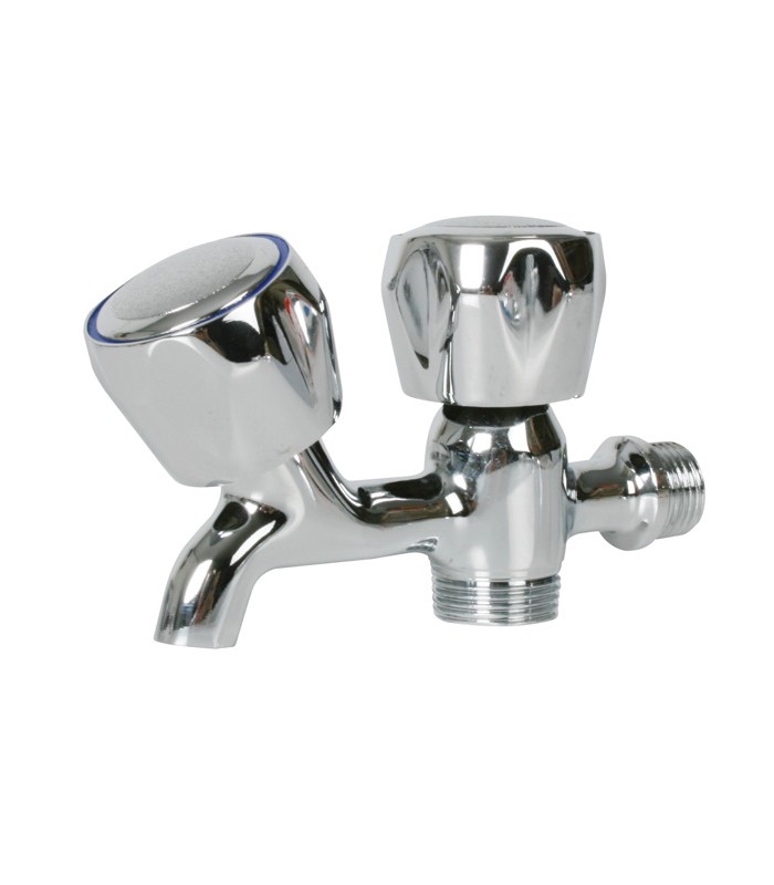GRIFO LAVADORA DOBLE ROSCA 1/2"