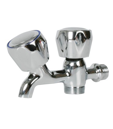 GRIFO LAVADORA DOBLE ROSCA 1/2"