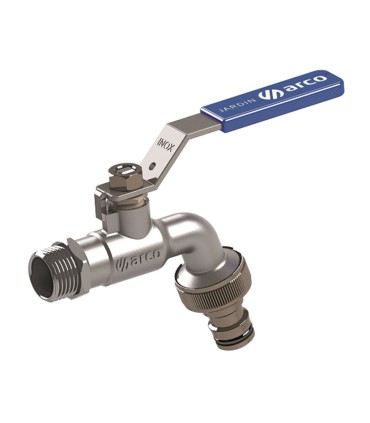 GRIFO CURVO CONEXIÓN RAPIDA 1/2" M.INOX