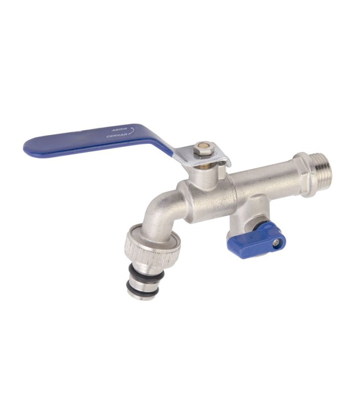 GRIFO CURVO ES.DOB.RACOR MAN.1/2X3/4X3/4