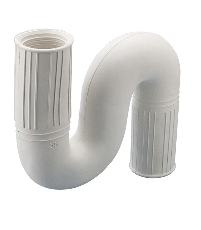 SIFON FLEXIBLE PVC CERRADO 30X30MM.