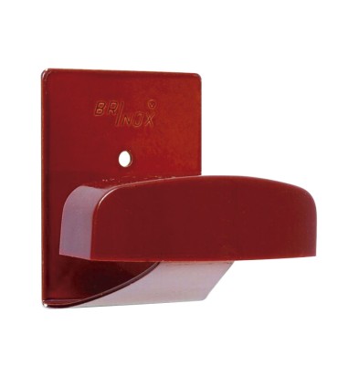 PERCHA ADHES.ACERO. MARRÓN 42x50mm 2UN.