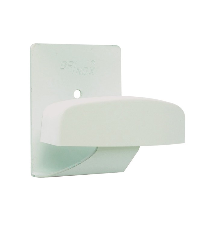 PERCHA A DHES.ACERO. BLANCO 42x50mm 2UN.