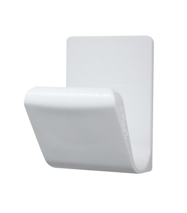COLGADOR ADHESIVO. PLASTICO.BLCO. 1UNID.