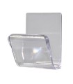 COLGADOR ADHESIVO .PLASTICO TRANSP. 1UN.
