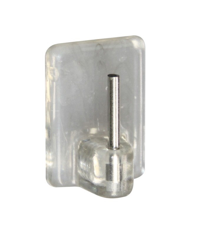 COLGADOR VISILLO ADHESIVO.TRANSP. 4UNI.