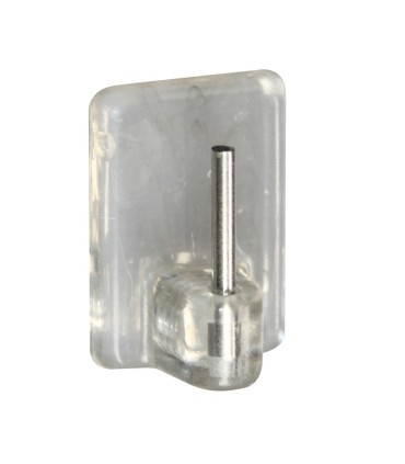 COLGADOR VISILLO ADHESIVO.TRANSP. 4UNI.