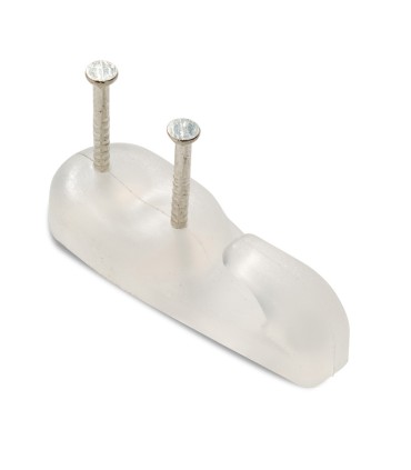 SOPORTE MULTIUSOS 2 CLAVO TRANSPARENTE
