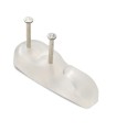 SOPORTE MULTIUSOS 2 CLAVO TRANSPARENTE