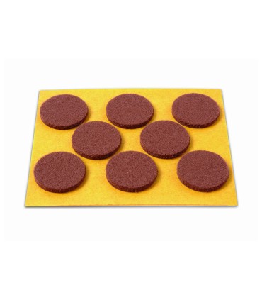 DESLIZADORES Ø25MM. MARRON 8 DISCOS