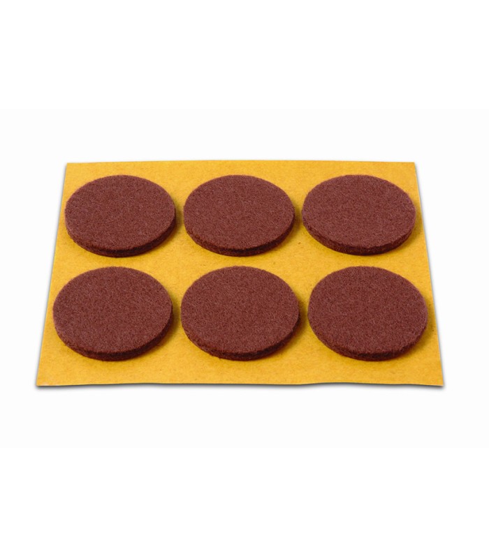 DESLIZADORES Ø30MM. MARRON 6 DISCOS