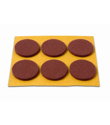 DESLIZADORES Ø30MM. MARRON 6 DISCOS