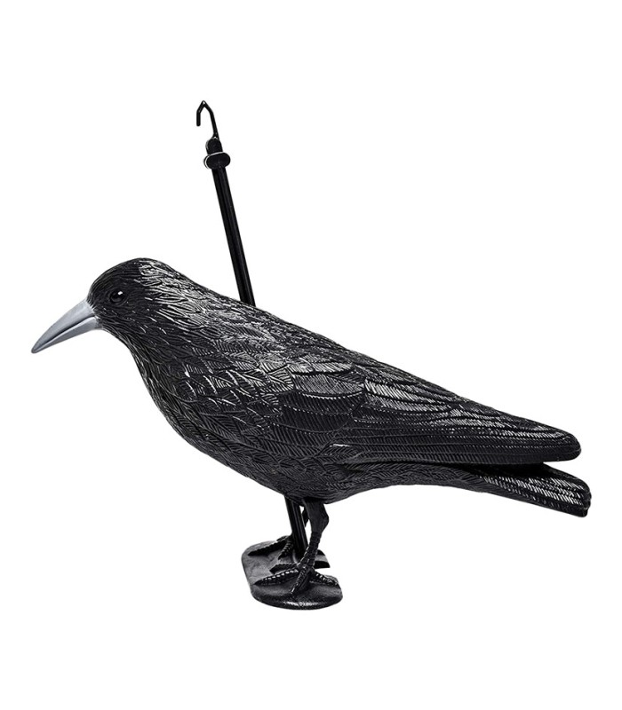 CUERVO SEÑUELO ESPANTAPÁJ. 33X20X12 CM