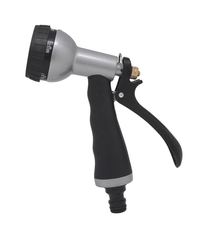 PISTOLA 5 FORMAS RIEGO METAL/CAUCHO