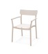 SILLA JARDIN TILOS BEIGE APILABLE