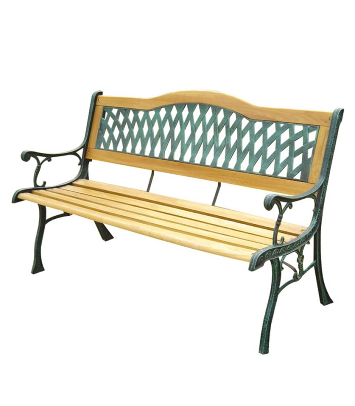 BANCO FORJA 122 CM RESPALDO PLAST.