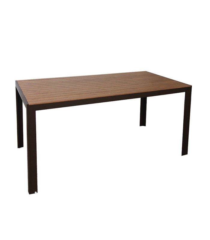 CONJ. ORLANDO. MESA ALUM.IMIT.MAD.160 CM