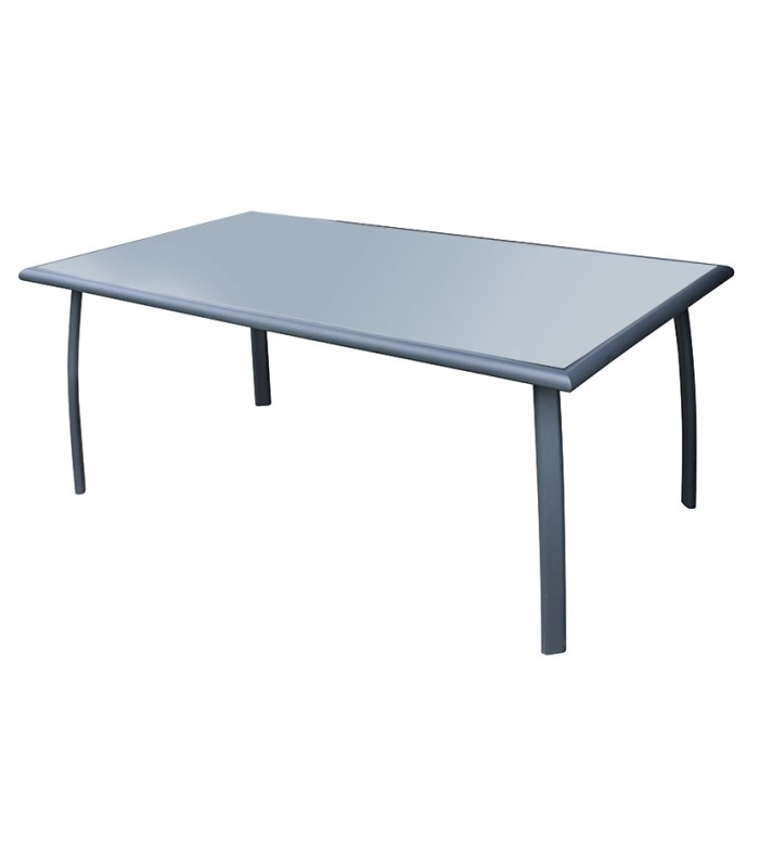 MESA ALUMINIO 180X100X73 CM ANTRACITA