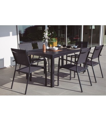 MESA ALUMINIO/SOBRE ALUMINIO 160X90 CM