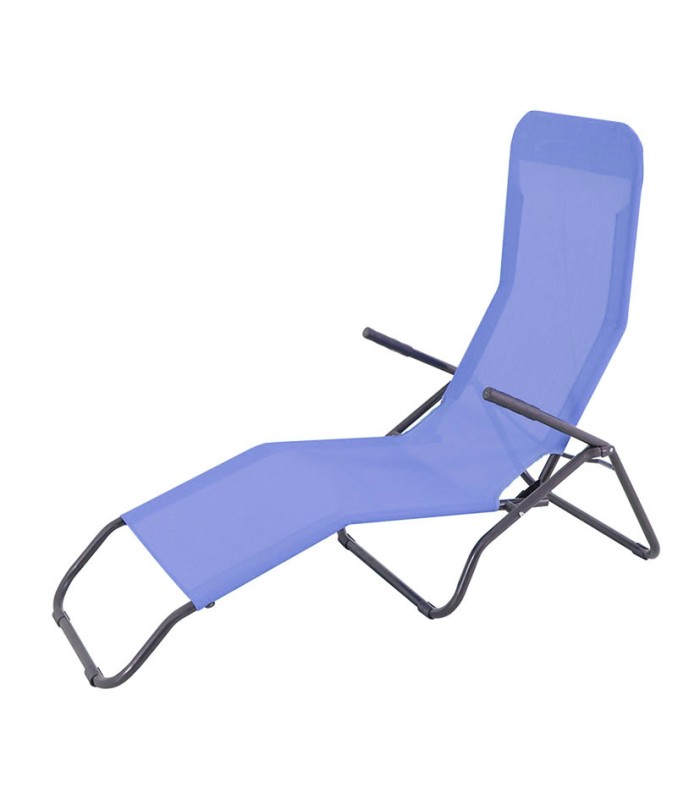 TUMBONA ACERO/TEXTILENE RECLIN.AZUL