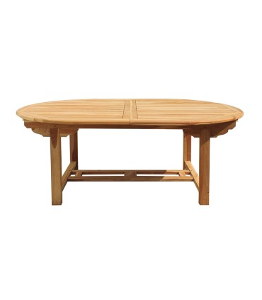 MESA EXTENSIBLE TECA 160/210 X 90 CM