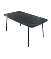 MESA ACERO/CRISTAL. NEGRO