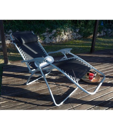 SILLÓN RELAX MULTIPOSICIONES NEGRO