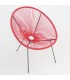 SILLÓN RATÁN SINTÉTICO ROJO