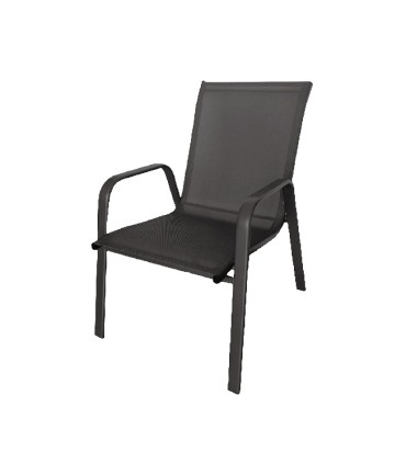 SILLA C/BRAZOS. ACERO/TEXTILENE.ANTRAC.