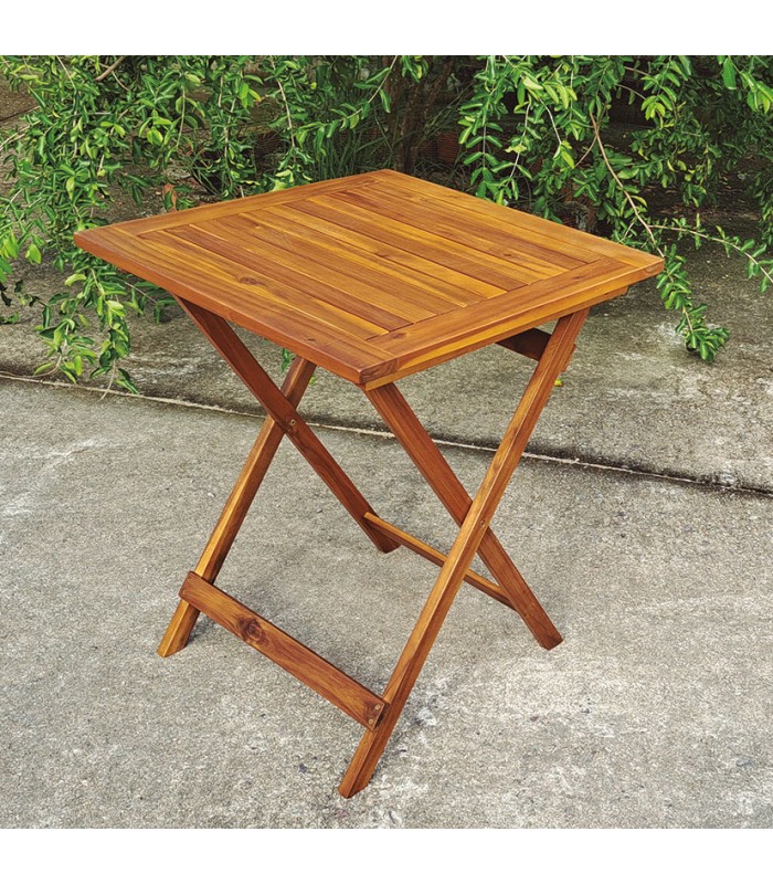 MESA MADERA ACACIA 60X60 CM