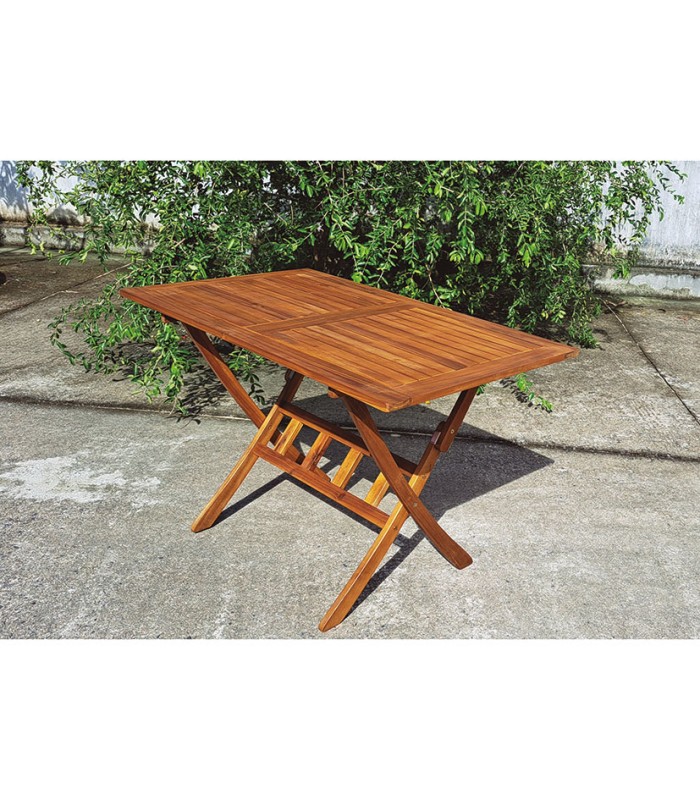 MESA MADERA ACACIA 120X70 cm