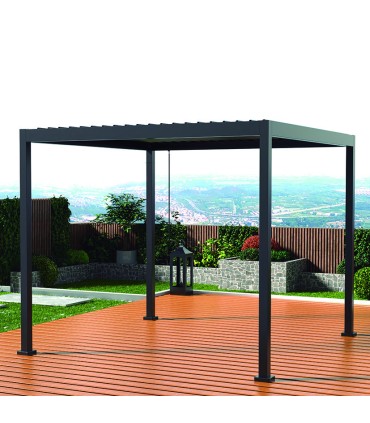 PÉRGOLA ALUM. CLIMÁTICA 300X300XH.235 CM
