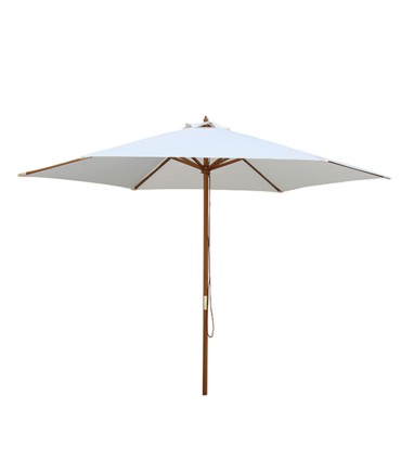 PARASOL MADERA 3 MTS COLOR CRUDO