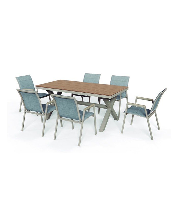 CONJUNTO COMEDOR ALUMINIO 7PCS KMUS