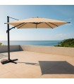 PARASOL ACERO VIENA BEIGE 3X3M