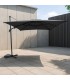 PARASOL ACERO VIENA ANTRACITA 3X4M