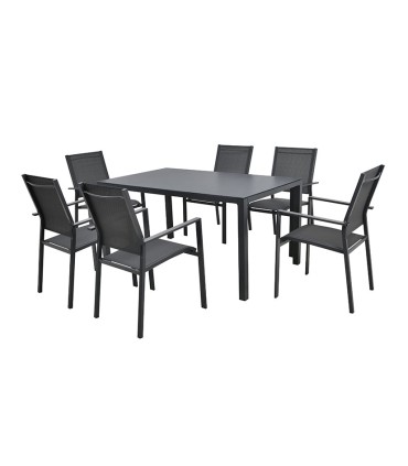 CONJUNTO COMEDOR TERRAZA 7PCS