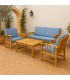 CONJUNTO MUEBLE JARDÍN 4PCS LITORAL